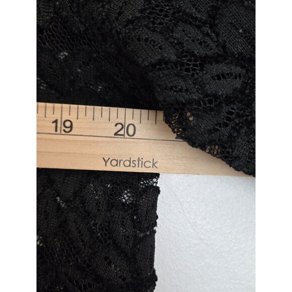 Jessica Simpson Top Womens L Black Lace Maternity High Neck Sheer Whimsigoth - Picture 6 of 7